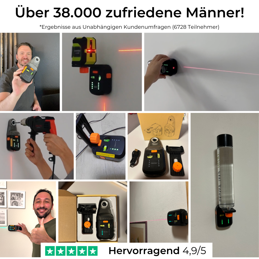 4in1 Laser Wasserwaage